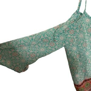 NABEE cold shoulder bell sleeve top